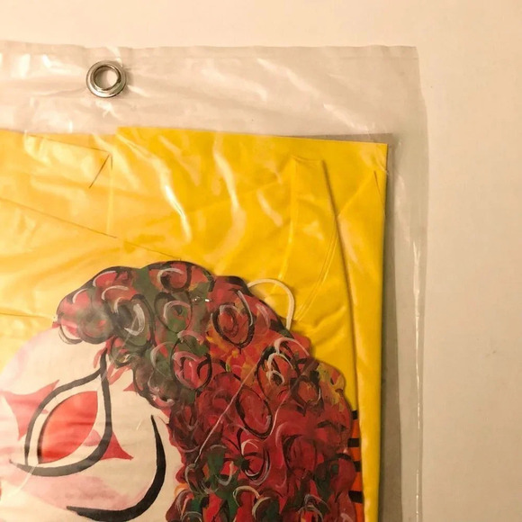 Vintage 80s Halloween Poncho Clown  Child Costume Paper Mask Norben Tawain - Picture 14 of 14